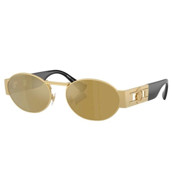 NEW VERSACE SUNGLASSES VE2264 1002/5A GOLD WOMEN EYEWEAR VE2264 10025A